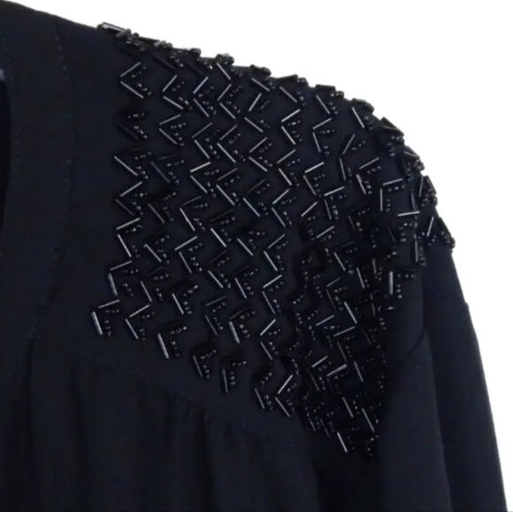 Torrid Black Beaded Shoulder Blouse - Picture 4 of 4